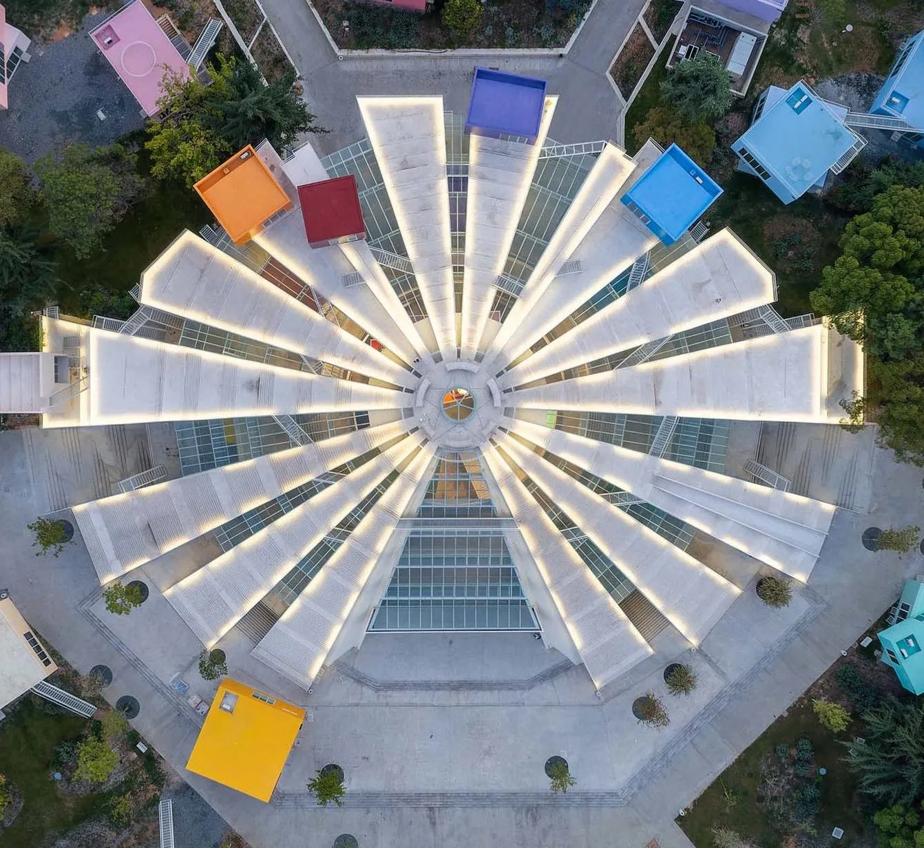 Pyramid of Tirana Architecture and surroundings